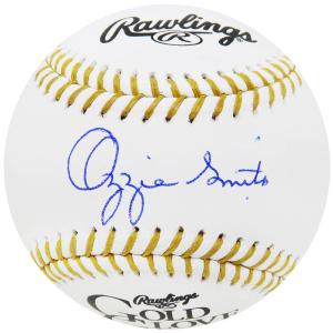 Cardinals OZZIE SMITH Signed Rawlings Gold Glove Logo MLB Baseball - SCHWARTZ Hot Sale Online