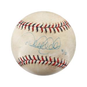 Derek Jeter and Andy Pettitte Autographed 2010 All-Star Game Used Baseball David Price Pitch to Ryan Howard FJ174097 (Steiner Holo) Cheap Sale Now