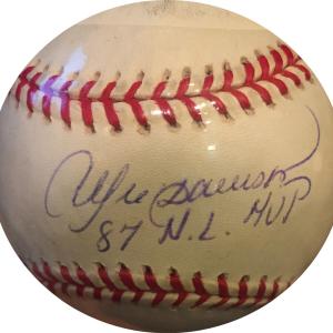 Andre Dawson Signed Official National League Baseball  87 NL MVP Auto Steiner Discount Professional