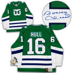 Bobby Hull Hartford Whalers Signed Retro Fanatics Jersey Low Pice