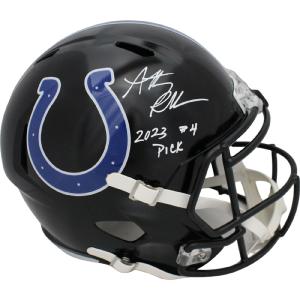 Anthony Richardson Autographed Indianapolis Colts F/S Helmet 4th Pick FAN 46660 Purchase Sale Online