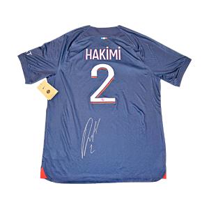 Achraf Hakimi Paris St. Germain Autographed Signed 23-24 Nike Home Jersey (JSA COA #AX56714) Clearance Affordable