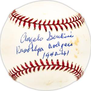 Angelo Giuliani Autographed NL Baseball Dodgers Dodgers 1940-41 Beckett BM25074 Buy Cheap Cost