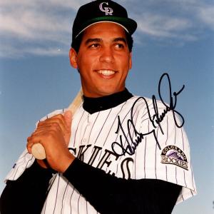 Andres Galarraga Autographed Colorado Rockies 8x10 Photo Beckett 45122 Clearance Manchester Great Sale