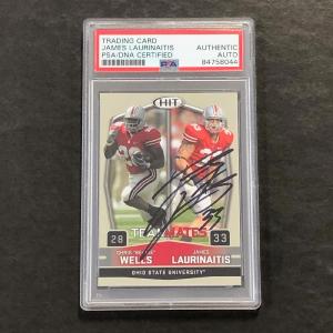 2009 Sage Hit #58 James Laurinaitis Signed Card AUTO PSA Slabbed Ohio State Find Great For Sale