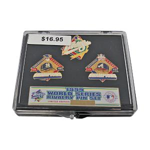 1999 World Series Braves Yankees Rivalry Pin Set #1848/5000 Outlet Exclusive