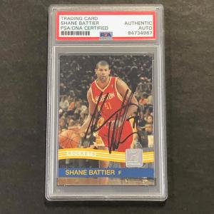 2010-11 Panini Donruss #87 Shane Battier Signed Card AUTO PSA/DNA Slabbed Rocket Buy Cheap Eastbay