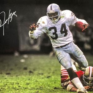 Bo Jackson Signed 16x20 Oakland Raiders White Jersey Photo BAS Outlet Manchester Great Sale