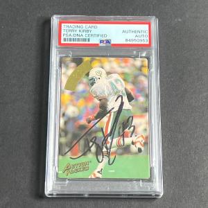 1994 Action Packed #65 Terry Kirby Signed Card PSA Slabbed Dolphins Free Shipping In China