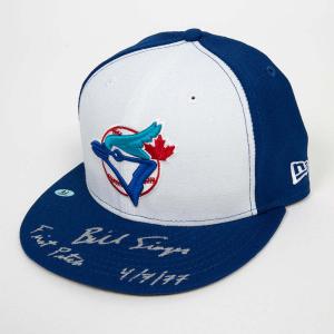 Bill Singer Signed Toronto Blue Jays Retro Baseball Cap with 1st Pitch Note Sale Top Quality
