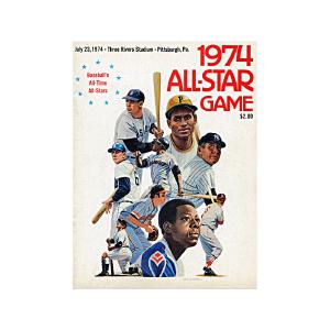1974 MLB ASG Pittsburgh Official Souvenir Program Outlet New Arrival