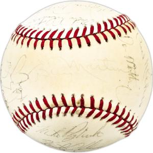1985 Yankees Autographed AL Baseball 24 Sigs Rickey Henderson Beckett AC98328 For Cheap Online