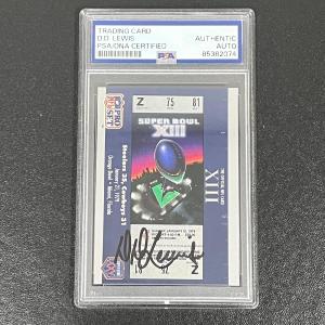 1990 NFL Pro Set #13 D.D. Lewis Signed Card PSA AUTO Slabbed Cowboys Pre Order