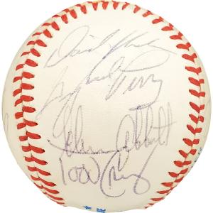 1983 Authentic Autographed Signed AL Baseball 26 Sigs Gaylord Perry 192471 Buy Cheap Newest