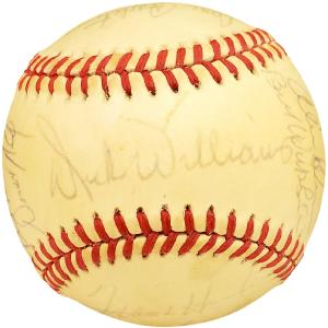 1987 Authentic Autographed Signed AL Baseball 25 Sigs Dick Williams 192488 Cheap Pice For Sale