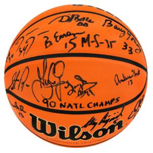 1990 UNLV Team Signed Wilson NCAA Basketball w/90 Champs (13 Signatures)(SS COA) Low Pice Fee Shipping Cheap Online