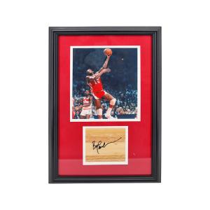 Bob Lanier Philadelphia 76ers Autographed Signed Framed 8x10 Photo and Floorboard (JSA COA) Discount Ebay
