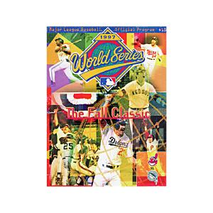 1997 World Series Florida Marlins Cleveland Indians Offical Souvenir Program Huge Surprise For Sale