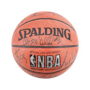 1997-98 Phoenix Suns Team Signed Spalding Indoor/Outdoor Basketball (JSA LOA #YY43798) Perfect