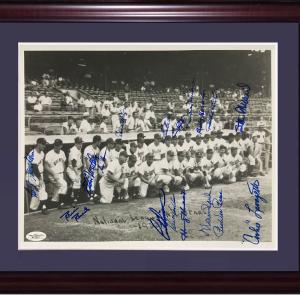 1953 All Star Game signed 11x14 photo framed 17 auto Stan Musial Ed Mathews Jsa Free Shipping Best Pices