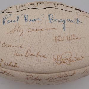 1976 Alabama Autographed Football 88 Sigs Incl Paul Bear Bryant Beckett AE08164 Free Shipping Shop