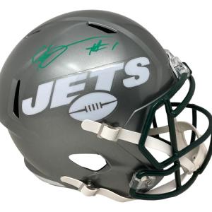 Ahmad Sauce Gardner Signed New York Jets FS Flash Replica Speed Helmet BAS Fast Delivery Sale Online