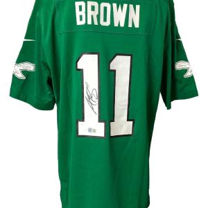AJ Brown Signed Philadelphia Eagles Kelly Green Nike Game Replica Jersey BAS New Arrival Cheap Pice