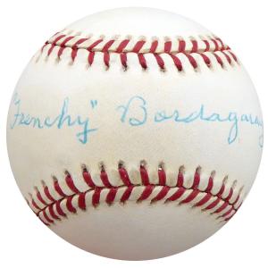 "Frenchy" Bordagary Autographed Signed NL Baseball Dodgers Beckett COA F26219 Sast Online