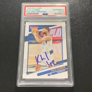 2021-22 Panini Prizm #150 Maxi Kleber Signed Card AUTO PSA/DNA Slabbed Mavericks Huge Surprise For Sale
