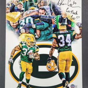 Ahman Green signed "Go Pack Go!" 11x14 Photo Packers autograph  BAS Beckett Clearance Genuine