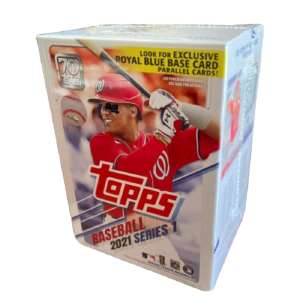 2021 Topps Series 1 Baseball Sealed Blaster Box (Royal Blue Parallels) Cheap Sale Perfect
