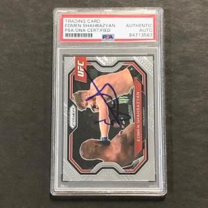 2021 Panini Prizm #138 Edmen Shahbazyan Signed Card PSA Slabbed Cheap Sale Inexpensive