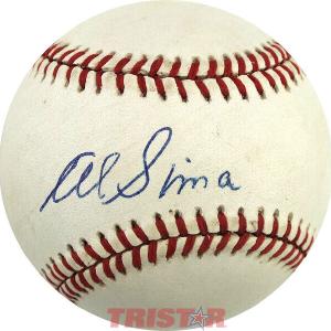 AL SIMA SIGNED AUTOGRAPHED AL BASEBALL PSA - SENATORS, WHITE SOX, ATHLETICS Free Shipping Real