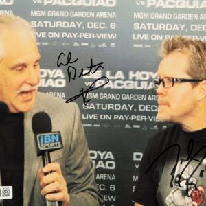 Al Bernstein & Freddie Roach Autographed 8x10 Photo Announcer Beckett QR BH29137 Clearance Best Pices