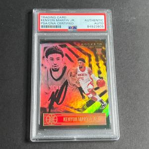 2020-21 Panini Illusions #187 Kenyon Martin Jr. Signed Card AUTO PSA Slabbed RC With Paypal Low Pice