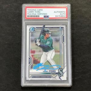 2021 Bowman Chrome Draft #BDC-1 Harry Ford Signed Card AUTO PSA Slabbed Mariners Finishline Cheap Online