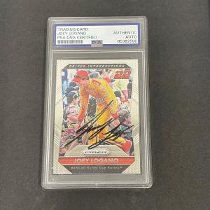 2016 Panini Prizm Racing #77 Joey Logano Signed Card AUTO PSA/DNA Slabbed Nascar Cheap Best Pices