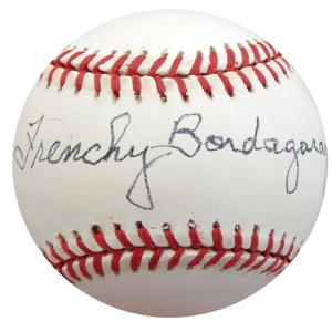 "Frenchy" Bordagary Autographed Signed NL Baseball Dodgers Beckett COA F26228 Authentic Online