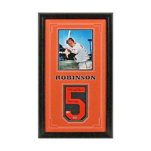 Brooks Robinson Baltimore Orioles Signed Framed Jersey Number Collage (MLB & Mounted Auth) Cheap Low Pice Fee Shipping
