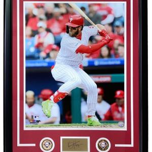 Bryce Harper Framed 16x20 Philadelphia Phillies Photo w/ Laser Engrave Signature Outlet Factory Outlet
