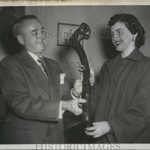 1950 Press Photo Game Norte Dame Shillelagh Football Outlet With Credit Card