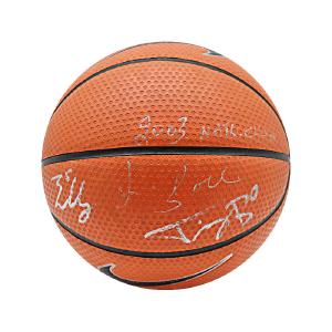 Buddy Boeheim, Jimmy Boeheim and Jim Boeheim Syracuse University Signed and Inscribed "2003 Natl. Champs" Syracuse Nike Hyperelite Basketball (CX Auth) Visit New Cheap Pice