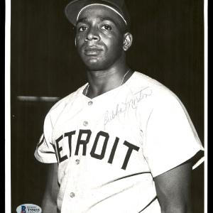 Bubba Morton Autographed 8x10 Photo Tigers Vintage Signature Beckett T55033 Clearance Pre Order