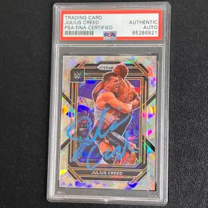 2023 Panini Prizm NXT WWE #196 Julius Creed Signed Card AUTO PSA/DNA Slabbed WWE Cheap Sale View