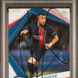 2023-24 Topps PSG F/S #PSG20 Kylian Mbappe Signed Card PSA Real Madrid Authentic Best Sale Online