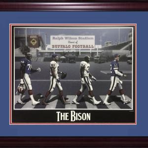 Buffalo Bills 16x20 framed Bison photo Jim Kelly Bruce Smith Thurman Thomas Reed Sale Amazon