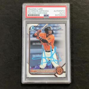 2022 1st Bowman Chrome #BCP-82 Aeverson Arteaga Signed Card PSA Slabbed Auto Gia Sale Cost