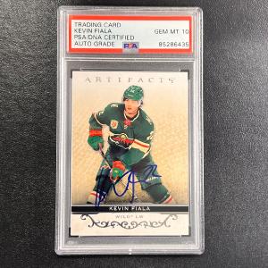 2021-22 Upper Deck Artifacts Hockey #354 Kevin Fiala Signed Card AUTO PSA/DNA sl Cheap Sale Wiki
