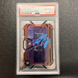 2023 Panini Prizm #37 Noam Dar Signed Card AUTO PSA/DNA Slabbed WWE Websites For Sale