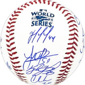 2022 WS Champ Astros Autographed WS Baseball 21 Sigs Altuve Beckett WX88192 Many Kinds Of Sale Online